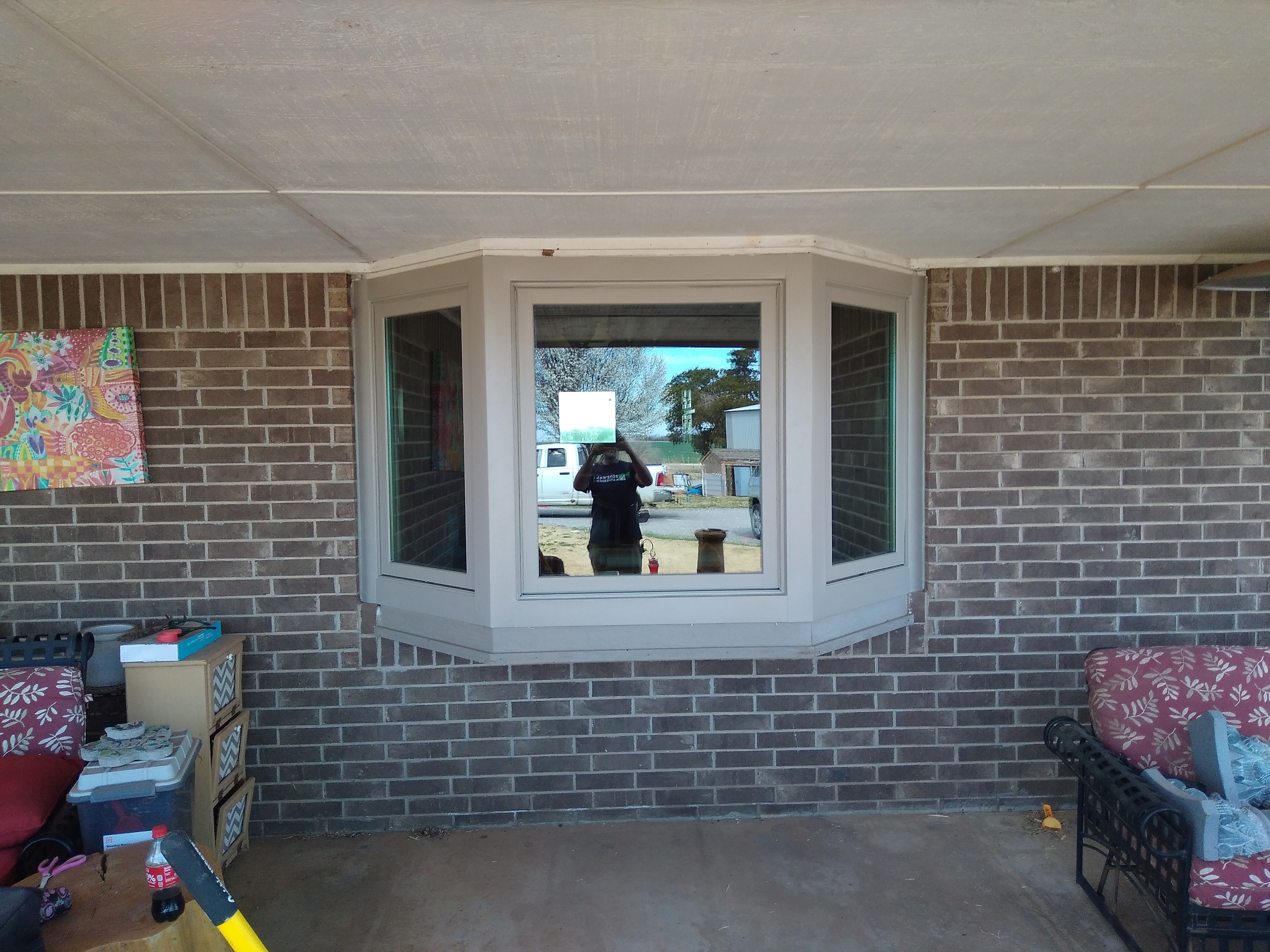 White Bay Window Installation